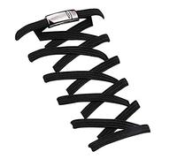 i-QiQi Upgraded Version No Tie Elastic Shoelaces, With Magnetic Shoe Laces Lock - One Size Fits All Kids & Adults (Black)
