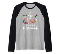 I Quilt So I Don't Unravel Quilting Knitting Sewing Raglan Baseball Tee