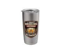 I Quit Drinking Yesterday But I Celebrate My Comeback Funny Stainless Steel Insulated Tumbler