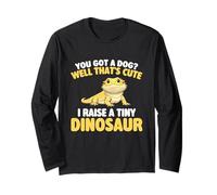 I Raise A Tiny Dinosaur - Bearded Dragon Lover Lizard Owner Long Sleeve T-Shirt