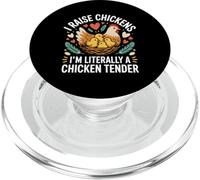 I Raise Chickens I'm Literally A Chicken Tender PopSockets PopGrip for MagSafe