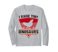 I Raise Tiny Dinosaurs - Chicken Farmer - Chicks - Chicken Long Sleeve T-Shirt