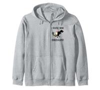 I Raise Tiny Dinosaurs! Chicken With A T-Rex Shadow Zip Hoodie