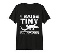 I Raise Tiny Dinosaurs Crested Gecko Lover Reptile Owner Premium T-Shirt