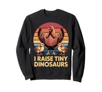 I Raise Tiny Dinosaurs Funny Farmer Chicken Lover Summer Sweatshirt