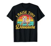 I Raise Tiny Dinosaurs Funny Reptile Cute Leopard Gecko T-Shirt