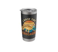I Raise Tiny Dinosaurs Retro Blue Tongued Reptiles Skinks Stainless Steel Insulated Tumbler