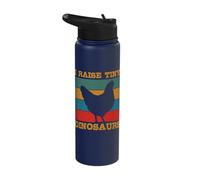 I Raise Tiny Dinosaurs Vintage Chickens Lover Chicken Stainless Steel Insulated Water Bottle