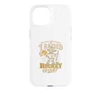 I Raised My Hockey Goat Proud Rink Mom Design Case for iPhone 15