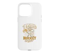I Raised My Hockey Goat Proud Rink Mom Design Case for iPhone 15 Pro Max