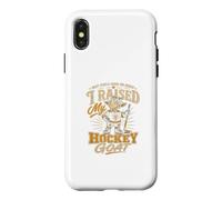I Raised My Hockey Goat Proud Rink Mom Design Case for iPhone X/XS