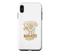 I Raised My Hockey Goat Proud Rink Mom Design Case for iPhone XS Max