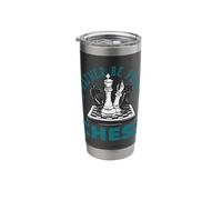 I Rather Be Playing Chessboard Stainless Steel Insulated Tumbler