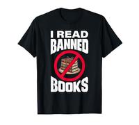 I Read Banned Books Bold Protest Design T-Shirt
