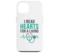 I Read Hearts For A Living Funny Nurse EKG Rhythm Case for iPhone 13