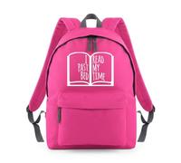 I Read Past My Bed Time Backpack Rucksack 18L Bag - 42 x 31 x 21cm