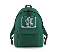 I Read Past My Bed Time Backpack Rucksack 18L Bag - 42 x 31 x 21cm