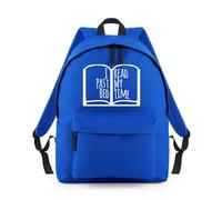 I Read Past My Bed Time Backpack Rucksack 18L Bag - 42 x 31 x 21cm