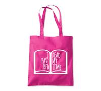 I Read Past My Bed Time Tote Shopping Bag 10 Litres Capacity 42 x 38cm