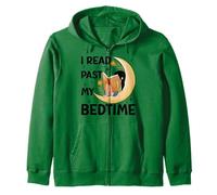 I read past my bedtime - Book Lovers Reader Reading Bookworm Zip Hoodie