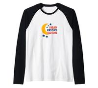 I Read Past My Bedtime Crescent Moon Bookish Night Reader Raglan Baseball Tee