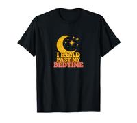 I Read Past My Bedtime Crescent Moon Bookish Night Reader T-Shirt