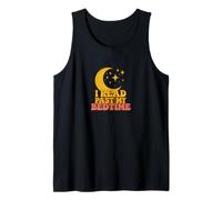 I Read Past My Bedtime Crescent Moon Bookish Night Reader Tank Top
