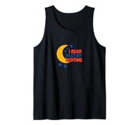 I Read Past My Bedtime Crescent Moon Bookish Night Reader Tank Top