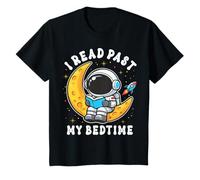 I Read Past My Bedtime Cute Reading Astronaut Pajama T-Shirt