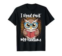 I Read Past My Bedtime Cute Reading Owl Pajama T-Shirt