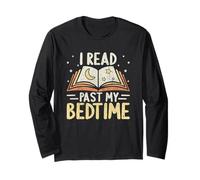 I Read Past My Bedtime Moon Stars Open Book Long Sleeve T-Shirt