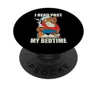 I Read Past My Bedtime Reading Owl Book Lover Bookaholics PopSockets Adhesive PopGrip