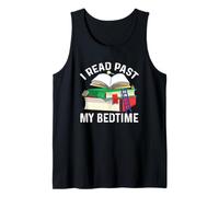 I Read Past My Bedtime Shirt Cute Quote Book Lover Reading Tank Top