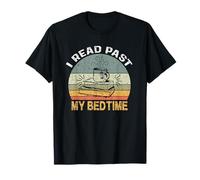 I Read Past My Bedtime Shirt Cute Quote Book Lover Vintage T-Shirt