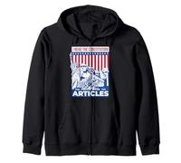 I Read the Constitution for the Articles Funny USA Law Joke Zip Hoodie
