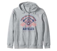 I Read the Constitution for the Articles Funny USA Law Joke Zip Hoodie