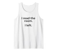 I Read The Room I Left Funny Introvert Tank Top