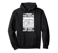 I read the rules board player Board game Board game Pullover Hoodie