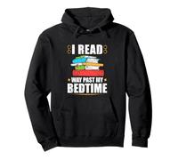 I Read Way Past My Bedtime Book Lover Bookworm Reading Pullover Hoodie