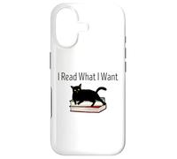 I Read What I Want Cat Funny Bookworms Reading Book Case for iPhone 17