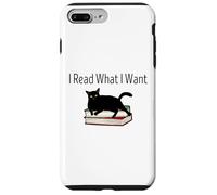 I Read What I Want Cat Funny Bookworms Reading Book Case for iPhone 7 Plus/8 Plus