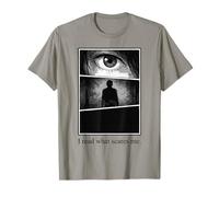 I Read What Scares Me - Dark Manga Horror Motif T-Shirt