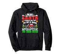 I Really Did Try to Be Good Tow Truck Driver Christmas Santa Pullover Hoodie