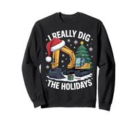 I Really Dig The Holidays for Construction Workers Christmas Sweatshirt