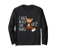 I Really Just Like Foxes, OK? Cute Fox Lovers Long Sleeve T-Shirt