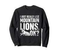 I Really Like Mountain Lion Cougar Puma Wildlife Sweatshirt