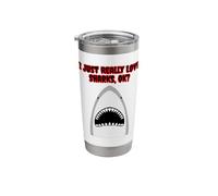 I Really Like Sharks Stainless Steel Insulated Tumbler