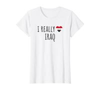 I Really Love Iraq Value Graphic T-Shirt, Women, White, L