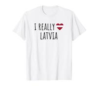 I Really Love Latvia Value Graphic T-Shirt, Men, White, XL