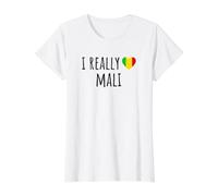 I Really Love Mali Value Graphic T-Shirt, Women, White, XL